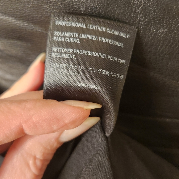 Bebe Women's Black Leather Jacket - Picture 9 of 10